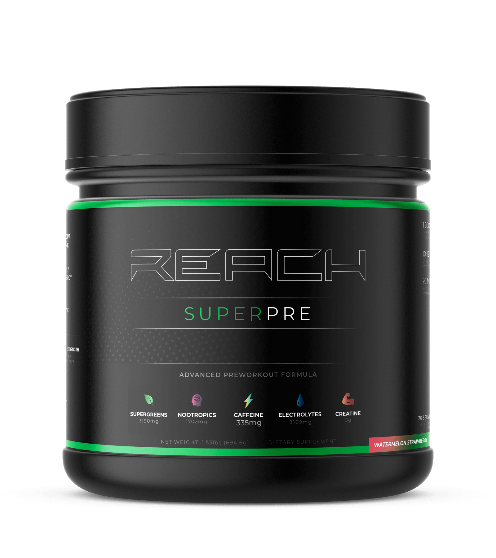 Superpre Preworkout with Greens, Nootropics, Caffeine, Electrolytes & Creatine ...