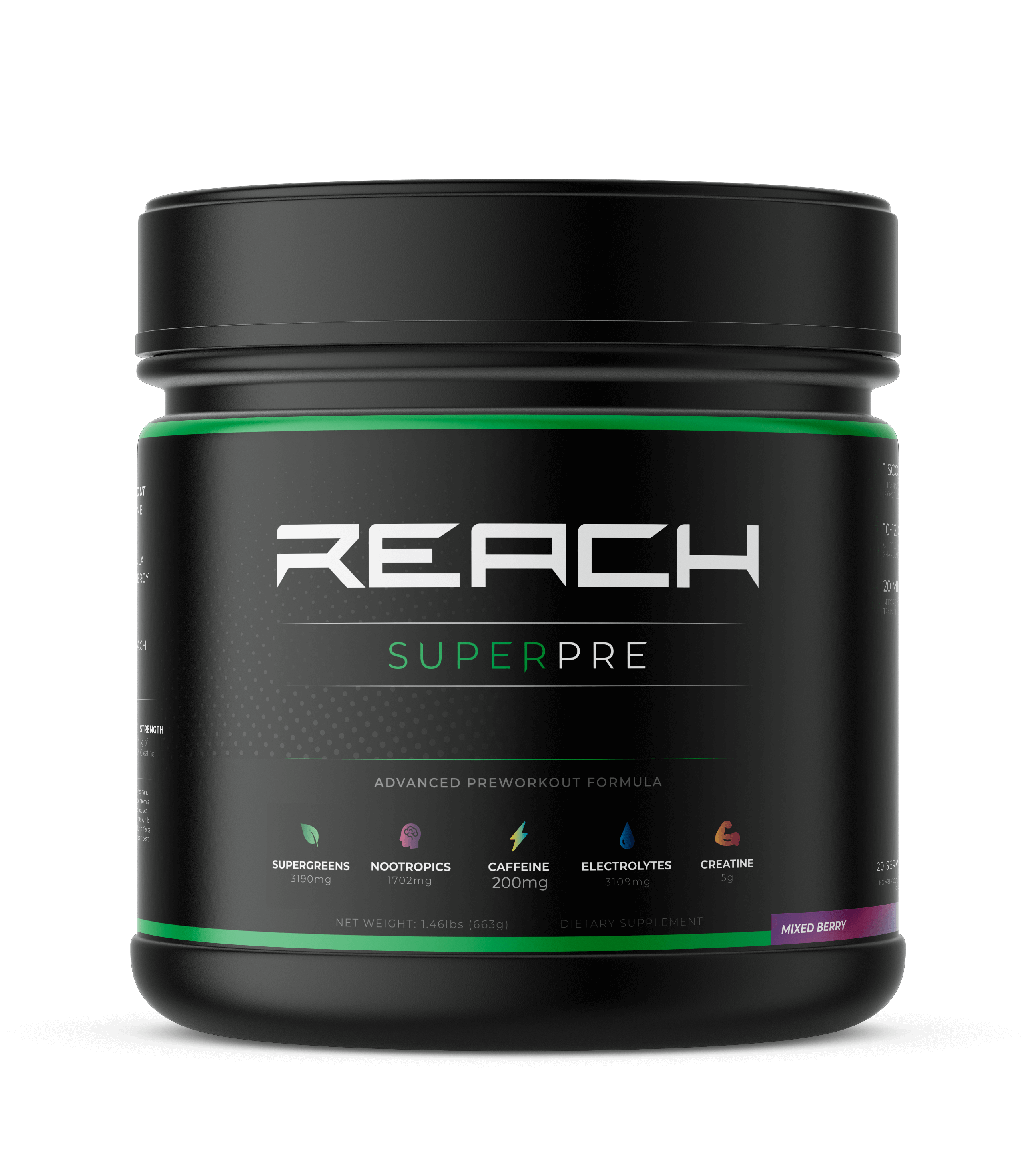Superpre Preworkout with Greens, Nootropics, Caffeine, Electrolytes & Creatine ...